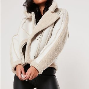 Premium belted aviator jacket